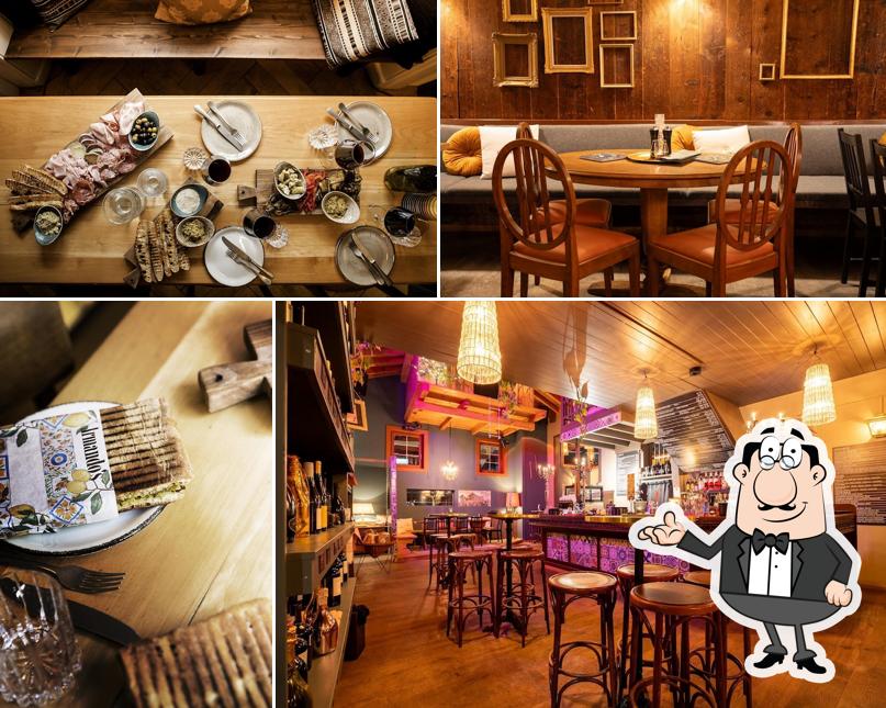 Gli interni di Armando's pane e vino POP-UP
