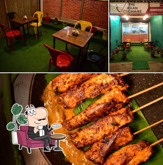 The image of interior and food at The Asian Culinaire