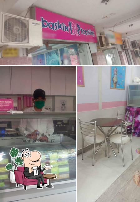 The interior of Baskin Robbins - Ice Cream Desserts