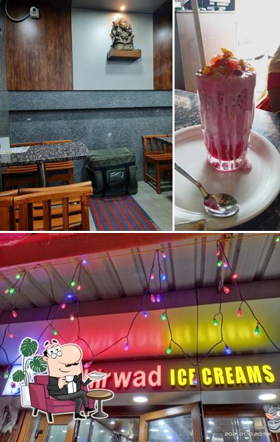 Ashirwad Ice Creams is distinguished by interior and food