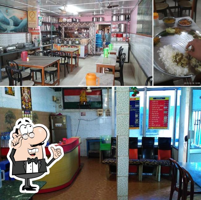 The interior of Geetanjali Hotel