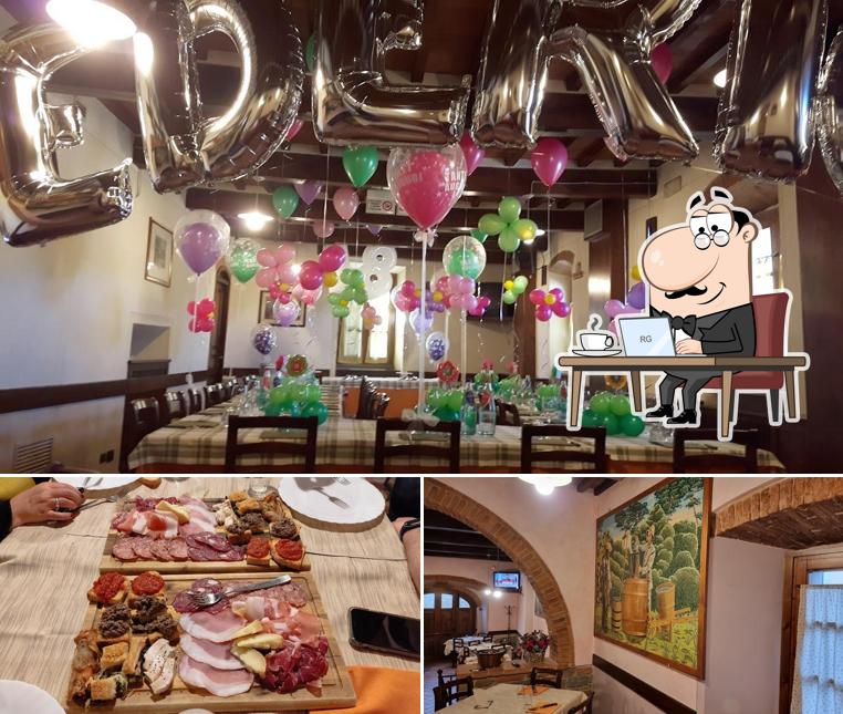 La foto di interni e cibo da Ristorante Il Muretto - Antica Osteria del Bastardo