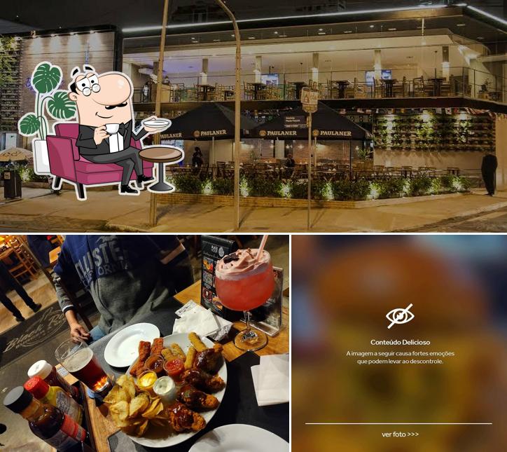 O interior do BlackRock Burger & Beer