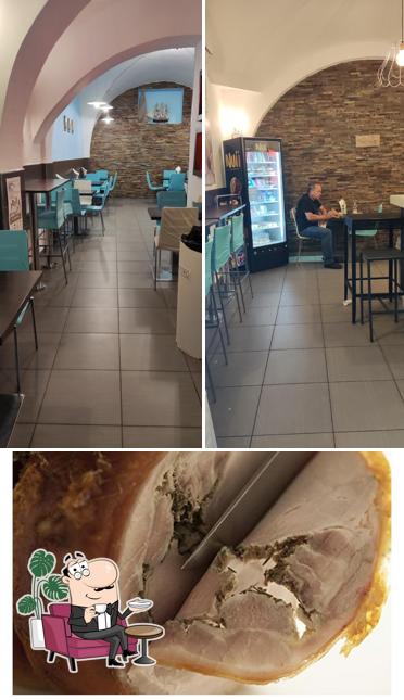 La Grotta Azzurra si caratterizza per la interni e cibo