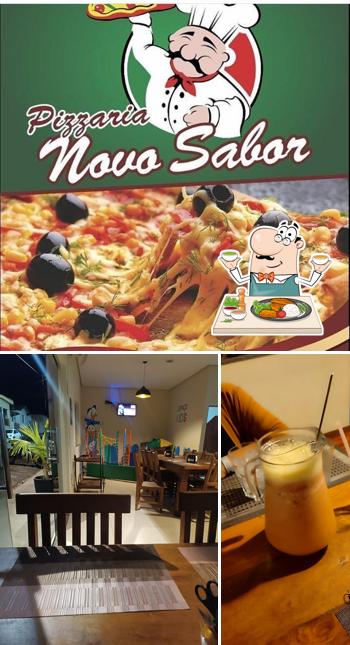 Comida em Pizzaria Novo Sabor