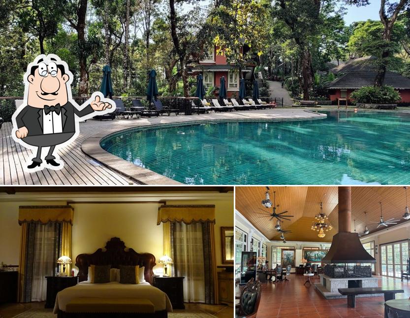 Take a seat at one of the tables at Coorg Wilderness Resort & Spa
