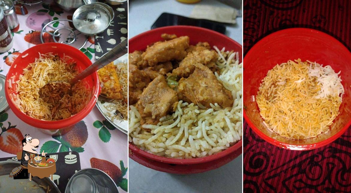 Food at Red Bucket Biryani Machavaram