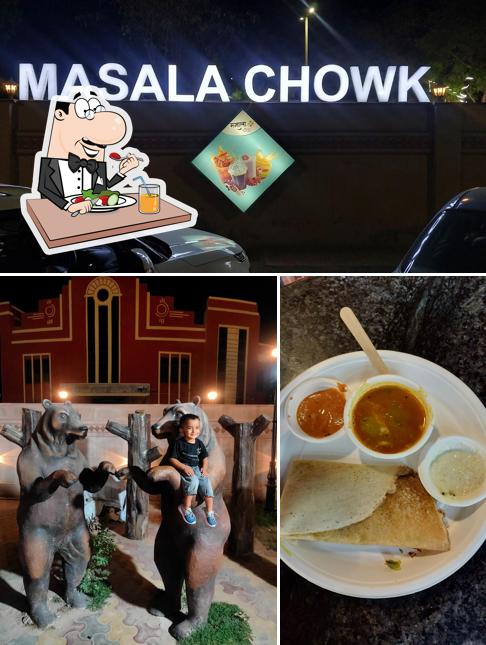 The image of Masala Chowk’s food and exterior