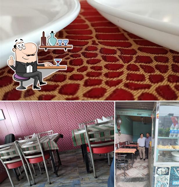 Take a seat at one of the tables at Khana Khazana