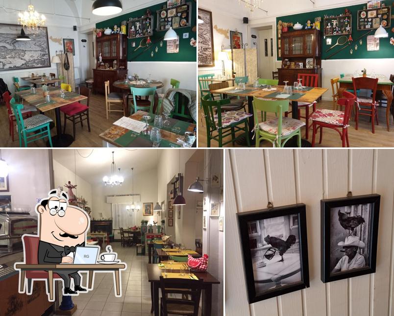 Dai un'occhiata agli interni di Osteria Al Gallo