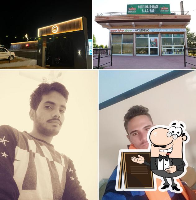 The exterior of RAJ PALACE HOTEL & A.C BAR