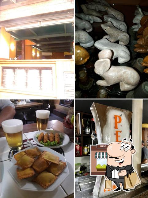 Você pode espairecer no na área externa do Bar Chopp Tuim