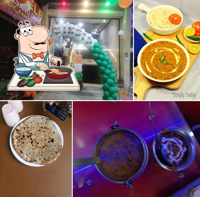 Chicken curry at L-bela Vaishno Dhaba