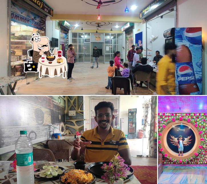 Take a look at the picture displaying food and interior at SAAJ family restaurant veg non-veg
