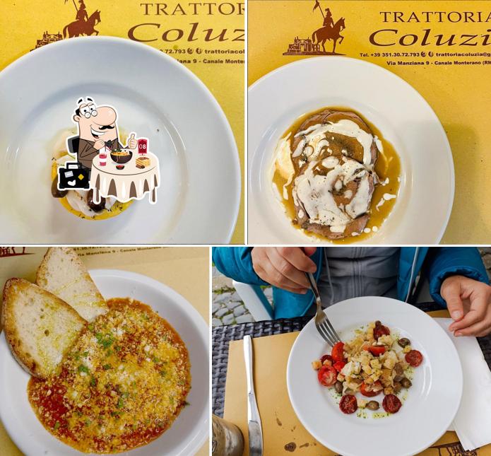 Cibo al Trattoria Coluzia