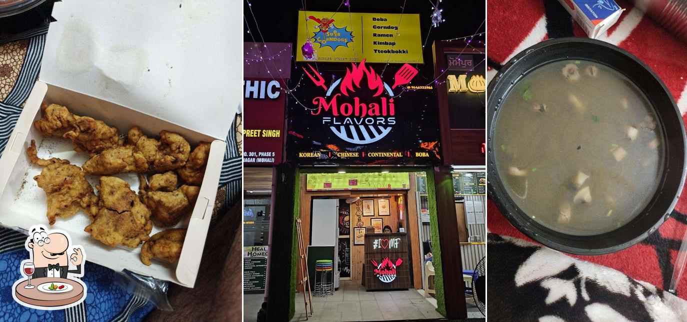 Food at Mohali flavors I super corndogs I