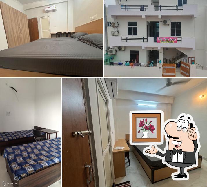 Check out how The Pink Door Hostel & PG for Girls & Boys looks inside