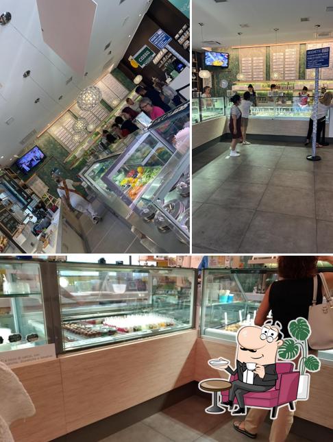 Gli interni di Buosi Gelato