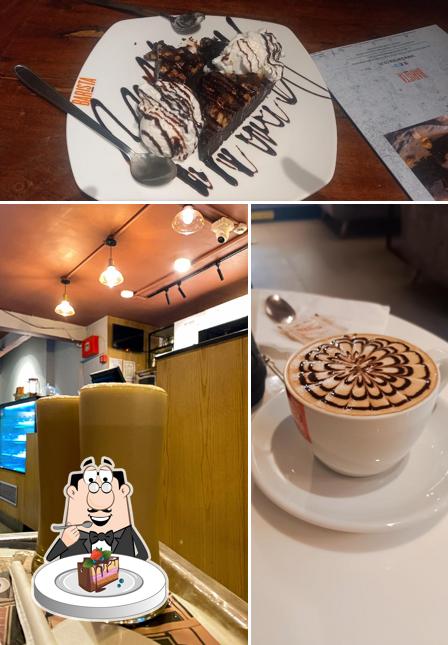 Chocolate cake at BARISTA