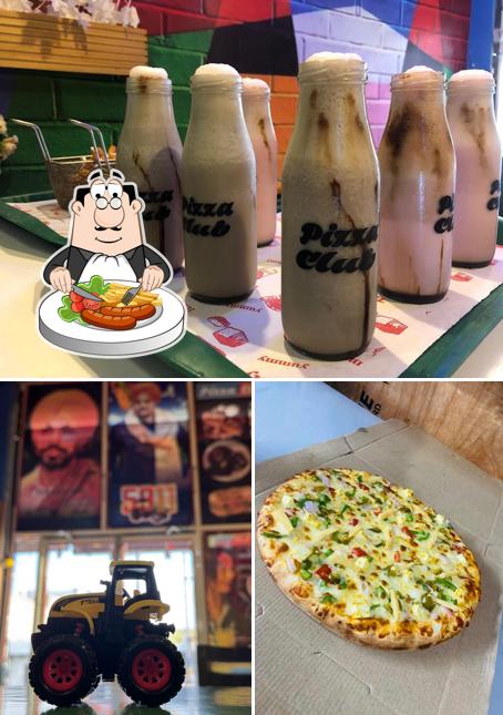 Among different things one can find food and exterior at Pizza club goniana