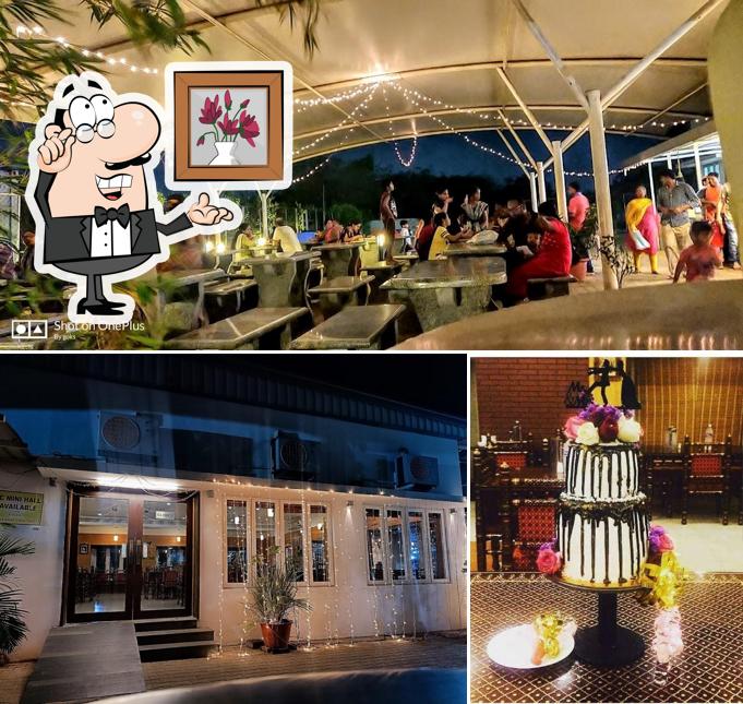 The interior of Shuddha Sattva Restaurant