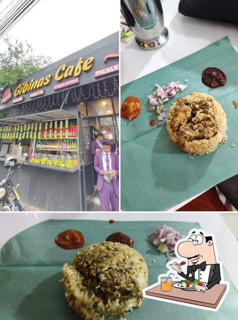 Biryani at Gibinas Cafe