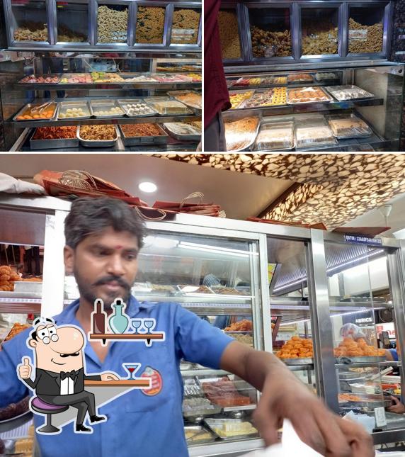 The interior of Nellai Peria LaLa Corner Sweets-Best Sweets & Savouries Shop In Coimbatore