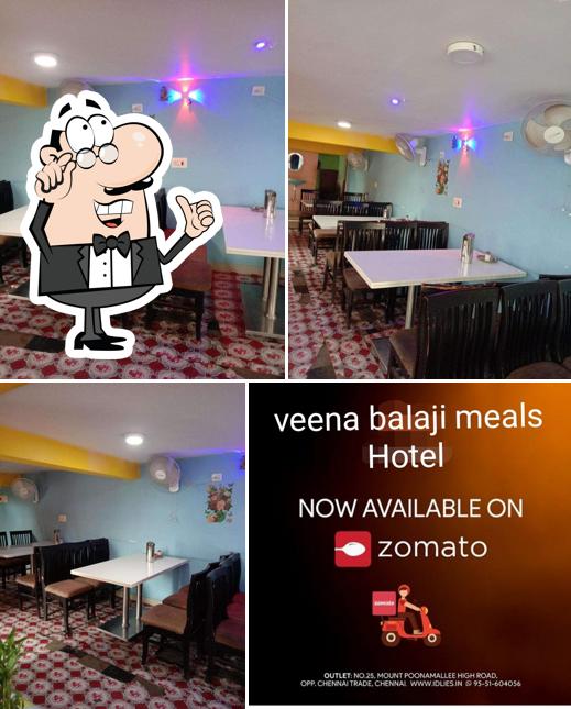 Check out how Veena Balaji Meals hotel veg... looks inside