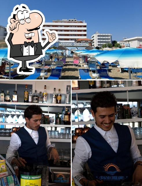 Gli interni di Bagno Corrado