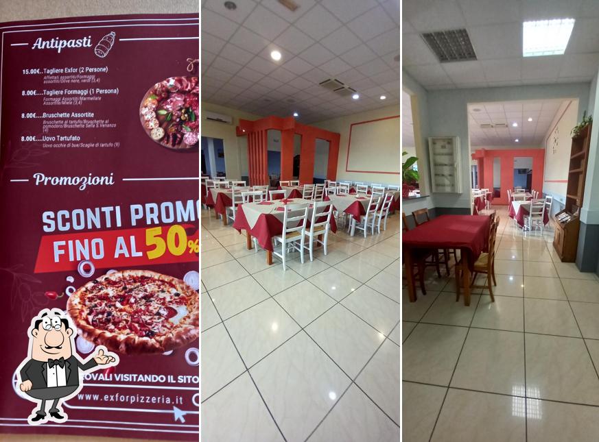 Gli interni di Exfor Pizzeria e Friggitoria