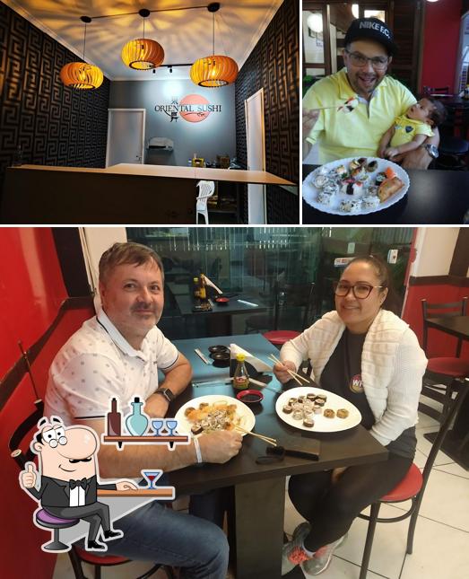 O interior do Oriental Sushi Delivery