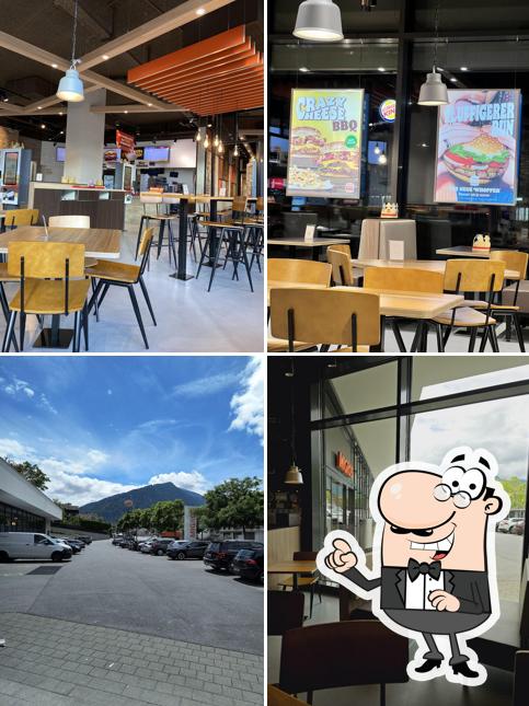 La foto di interni e esterno da Burger King