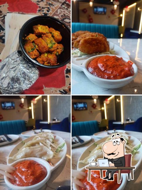 The picture of Divine Bistro’s interior and food