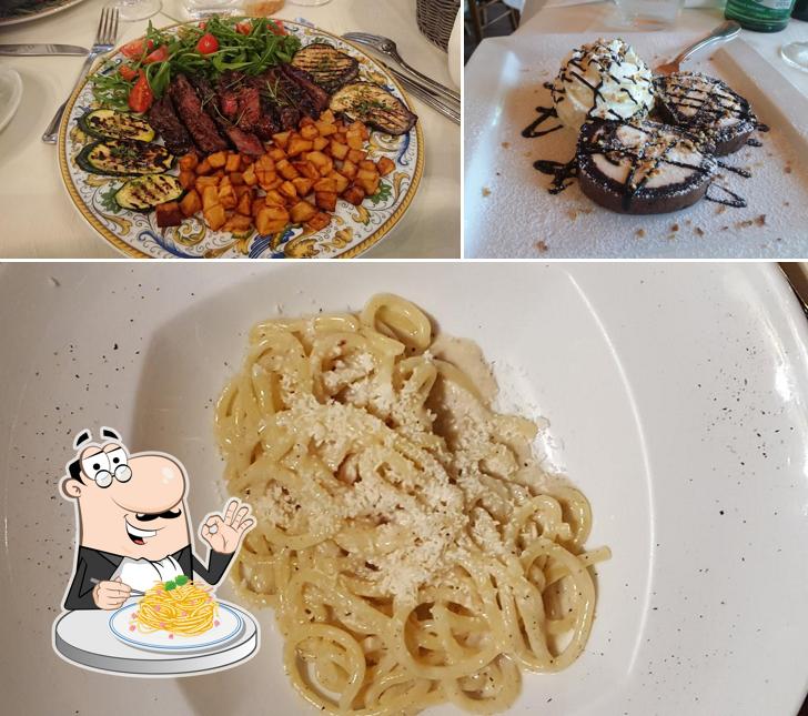 Spaghetti alla carbonara al La Locanda della Chiocciola
