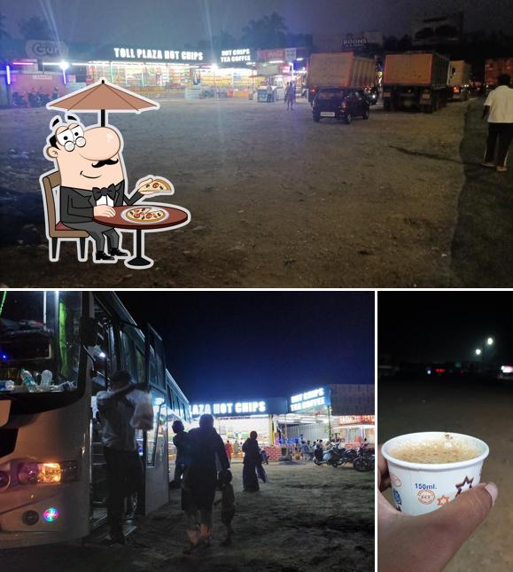 Check out how TOLL PLAZA HOT CHIPS looks outside