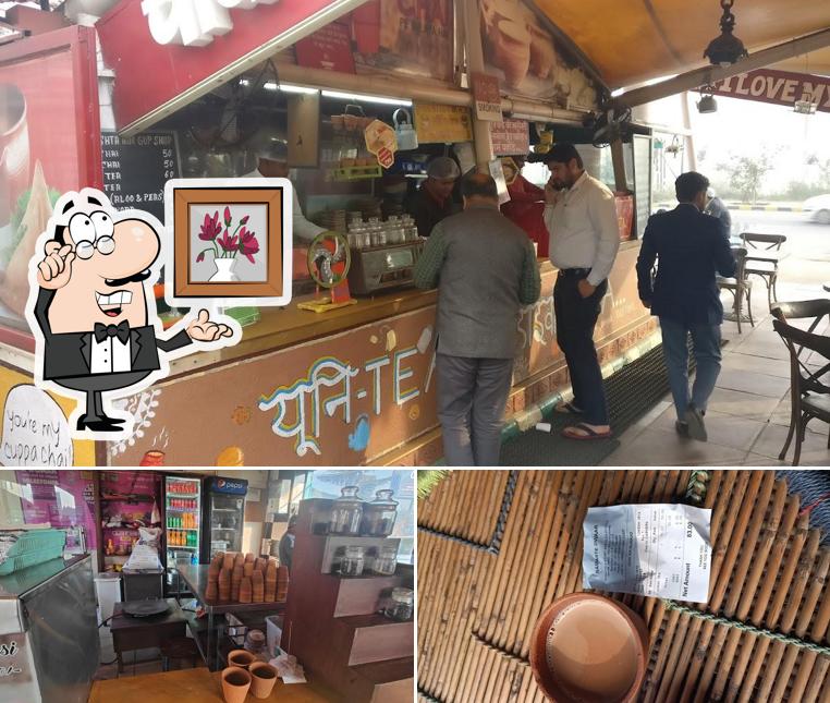 The picture of interior and food at Chai ka Nukkad