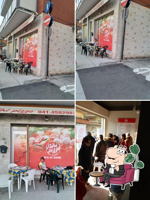 Gli interni di Niki pizza
