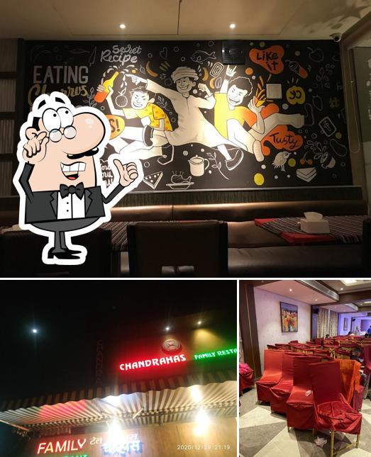 The interior of Hotel Chandrahas Family Deluxe