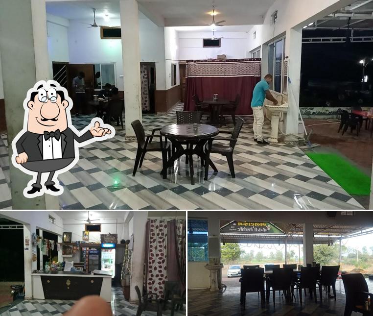 The interior of Hotel Sunrise & Family Restaurant Ac non Ac Rooms