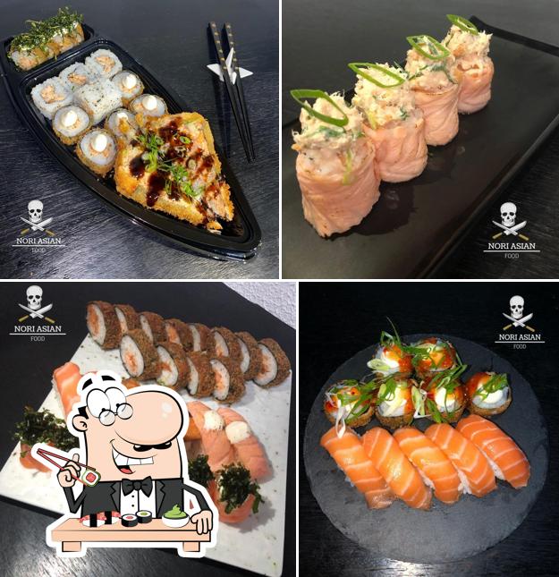 Presenteie-se com sushi no Nori Asian Food - Comida Japonesa
