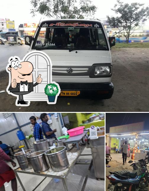 Take a look at the picture displaying exterior and beverage at Ganapathy Mess