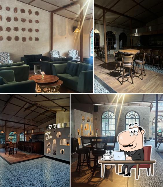 The interior of Wabi cafe