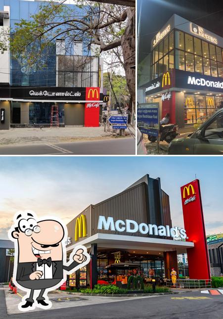 The exterior of McDonald's