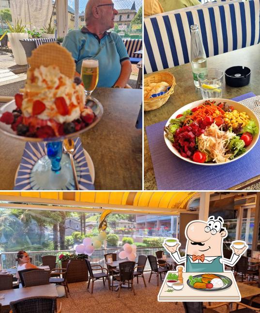 Tra le varie cose da Bar Tennis Gelateria si possono trovare la cibo e interni