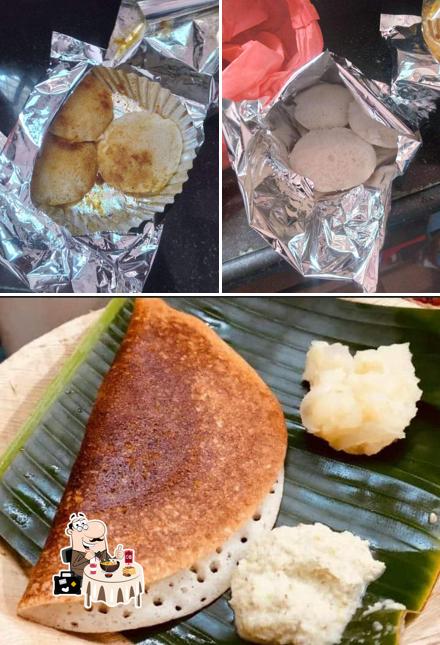 Food at Hyderabad Dosa wala