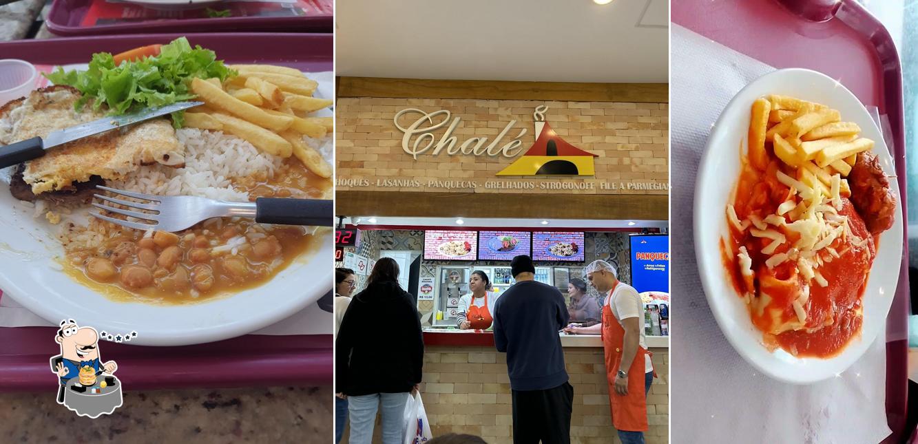 Comida em Restaurante Chalé Massas, Grelhado, File Parmegiana, Panqueca, Lasanha, Strogonoff & Marmita