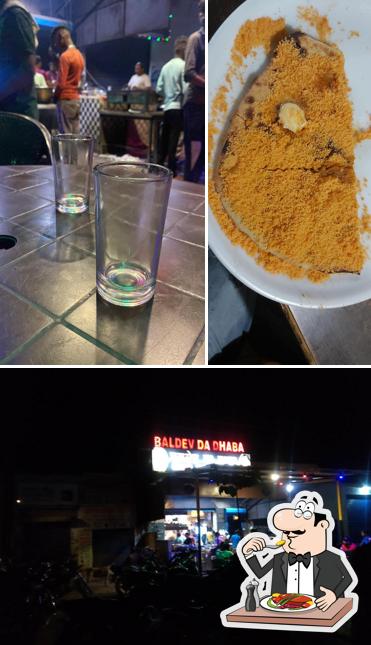 Baldev da dhaba is distinguished by food and exterior