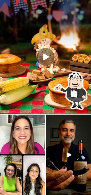 Sente em uma das mesas no O Nordestão