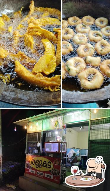 The picture of food and interior at Azad Thattukada