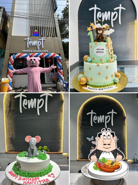 Food at Tempt Cakes and Gaming Cafe